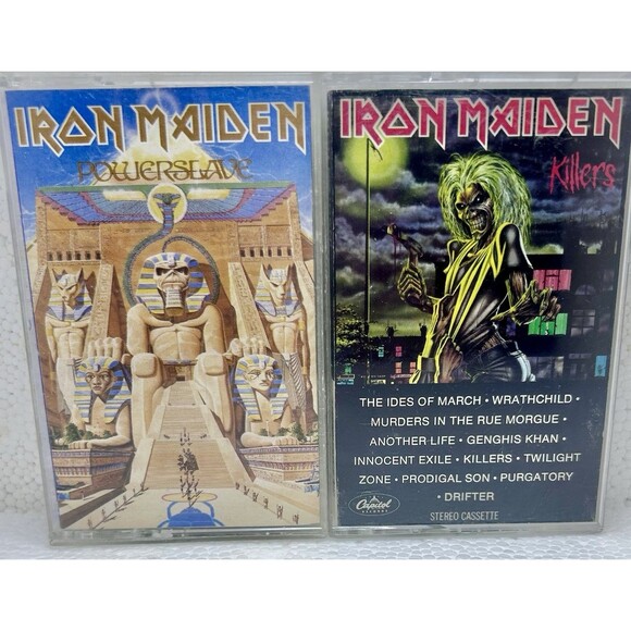 Iron Maiden • Killers And Power Slave• 2 Pack Stereo Cassettes - Picture 1 of 6
